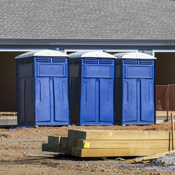 are there any restrictions on where i can place the porta potties during my rental period in Mount Zion IL